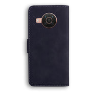 For Nokia X10 / X20 Skin Feel Pure Color Flip Leather Phone Case(Black)