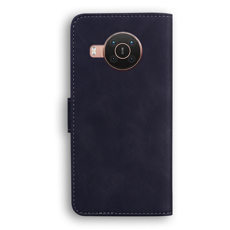 For Nokia X10 / X20 Skin Feel Pure Color Flip Leather Phone Case(Black)