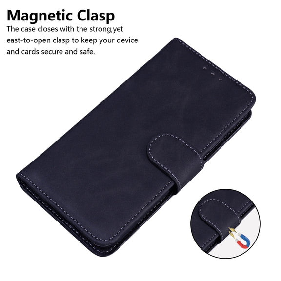 For Nokia X10 / X20 Skin Feel Pure Color Flip Leather Phone Case(Black)