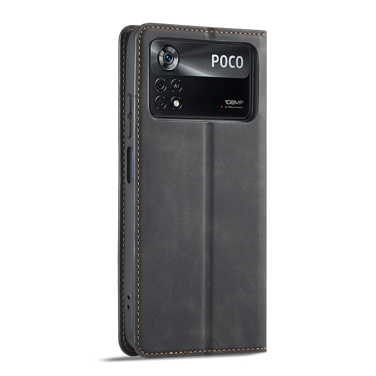 For Xiaomi Poco X4 Pro 5G Forwenw Dream Series Oil Edge Strong Magnetism Leather Phone Case(Black) - Xiaomi Cases by Forwenw | Online Shopping South Africa | PMC TechLife | Buy Now Pay Later Mobicred