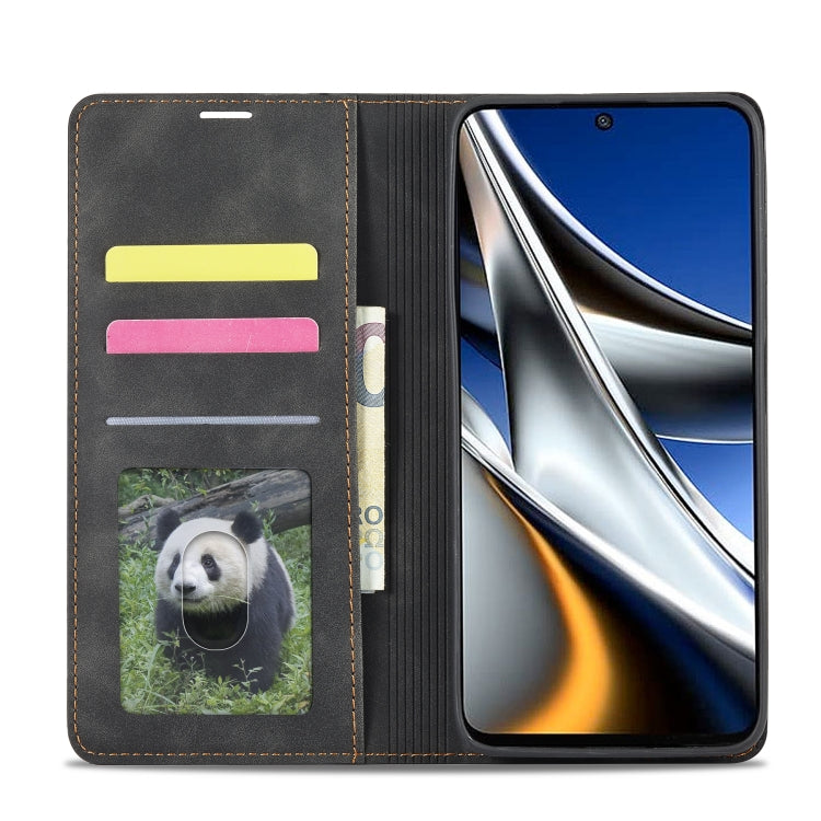 For Xiaomi Poco X4 Pro 5G Forwenw Dream Series Oil Edge Strong Magnetism Leather Phone Case(Black) - Xiaomi Cases by Forwenw | Online Shopping South Africa | PMC TechLife | Buy Now Pay Later Mobicred