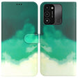 For Tecno Spark Go 2022 / Spark 8C Watercolor Pattern Horizontal Flip Leather Phone Case(Cyan Green) - free shipping - PMC TechLife - Order now!