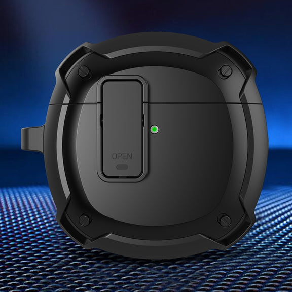 Earphone Protective Case with Switch & Hook For Huawei FreeBuds 4(Black)