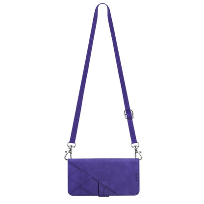 For Nokia X20 / X10 Crossbody 3D Embossed Flip Leather Phone Case(Purple) - Nokia Cases by PMC Jewellery | Online Shopping South Africa | PMC Jewellery | Buy Now Pay Later Mobicred