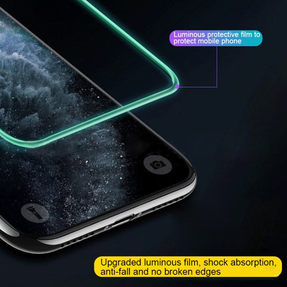 For iPhone 13 / 13 Pro Luminous Shatterproof Airbag Tempered Glass Film