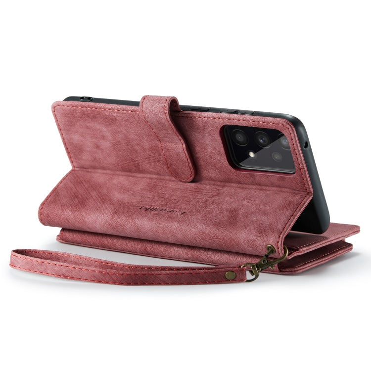 For Samsung Galaxy A53 5G CaseMe C30 Multifunctional Phone Leather Case with Holder & Card Slot & Wallet(Red) - Galaxy Phone Cases by CaseMe | Online Shopping South Africa | PMC TechLife | Buy Now Pay Later Mobicred