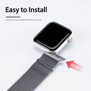DUX DUCIS Milanese Watchband For Apple Watch Series 9&8&7 45mm / SE 3&SE 2&6&SE&5&4 44mm / 3&2&1 42mm(Gun Grey)