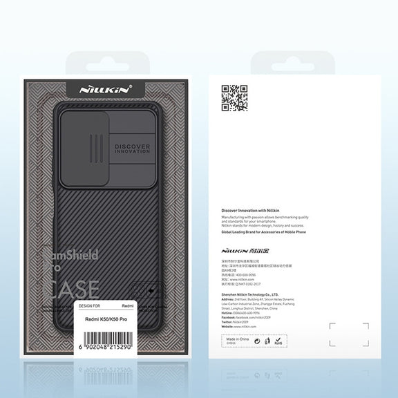For Xiaomi Redmi K50 / K50 Pro NILLKIN CamShield Pro Series PC Full Coverage Phone Case(Blue)