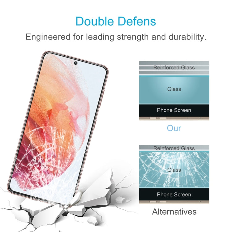 For Samsung Galaxy S21 5G 10pcs 0.26mm 9H 2.5D Tempered Glass Film, Fingerprint Unlocking Is Not Supported - Galaxy S21 5G Tempered Glass by PMC TechLife | Online Shopping South Africa | PMC TechLife