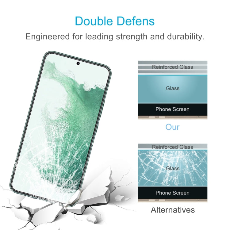 For Samsung Galaxy S22+ 5G 10pcs 0.26mm 9H 2.5D Tempered Glass Film, Fingerprint Unlocking Is Not Supported - Galaxy S22+ 5G Tempered Glass by PMC TechLife | Online Shopping South Africa | PMC TechLife
