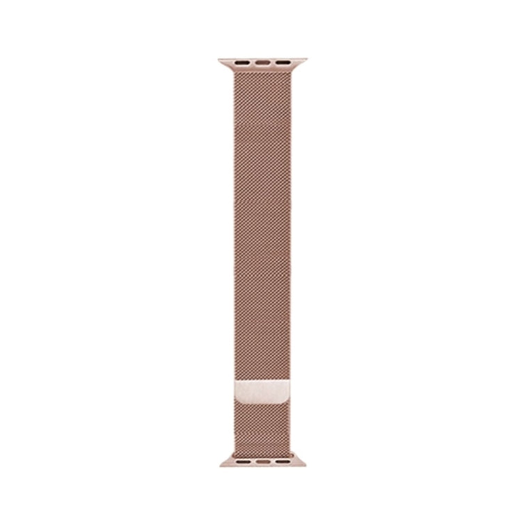 For Apple Watch Series 9&8&7 41mm / SE 3&SE 2&6&SE&5&4 40mm / 3&2&1 38mm Mutural Milanese Stainless Steel Watch Band(Rose Gold) - Watch Bands by Mutural | Online Shopping South Africa | PMC TechLife | Buy Now Pay Later Mobicred
