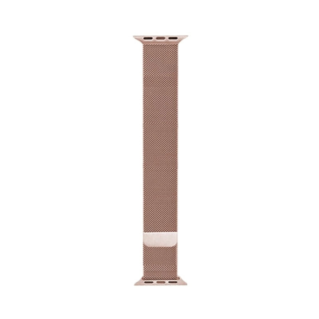 For Apple Watch Series 9&8&7 41mm / SE 3&SE 2&6&SE&5&4 40mm / 3&2&1 38mm Mutural Milanese Stainless Steel Watch Band(Rose Gold) - Watch Bands by Mutural