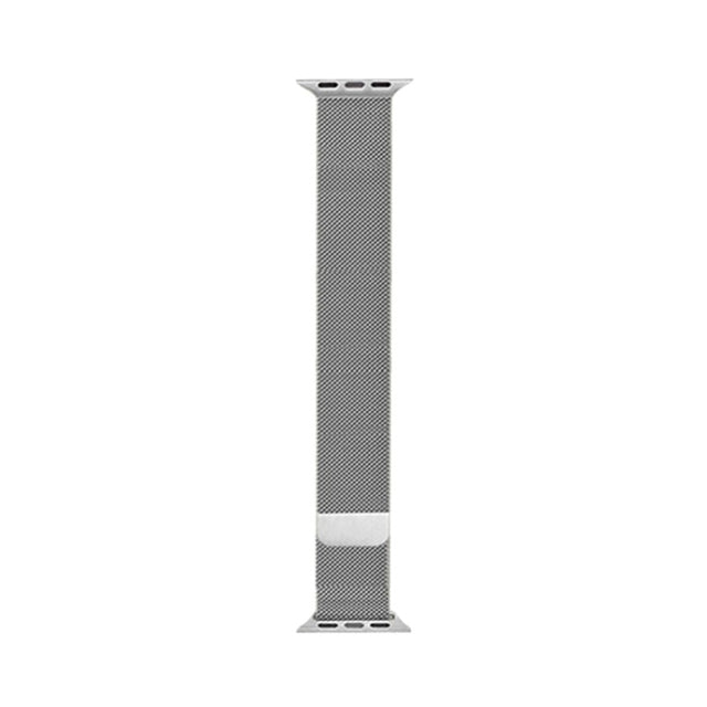 For Apple Watch Series 7 45mm / 6 & SE & 5 & 4 44mm / 3 & 2 & 1 42mm Mutural Milanese Stainless Steel Watch Band(Silver) - Watch Bands by Mutural