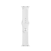 For Apple Watch Series 7 41mm / 6 & SE & 5 & 4 40mm / 3 & 2 & 1 38mm Mutural Liquid Silicone Watch Band(White) - Watch Bands by Mutural
