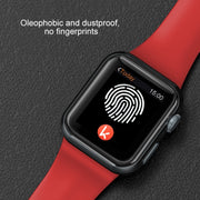 For Apple Watch Series 7 41mm / 6 & SE & 5 & 4 40mm / 3 & 2 & 1 38mm Mutural Liquid Silicone Watch Band(White) - Watch Bands by Mutural