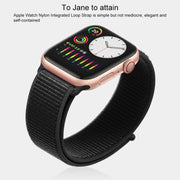 For Apple Watch Series 7 41mm / 6 & SE & 5 & 4 40mm / 3 & 2 & 1 38mm Mutural Nylon Watch Band(White)