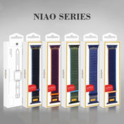 For Apple Watch Series 7 41mm / 6 & SE & 5 & 4 40mm / 3 & 2 & 1 38mm Mutural Nylon Watch Band(White)