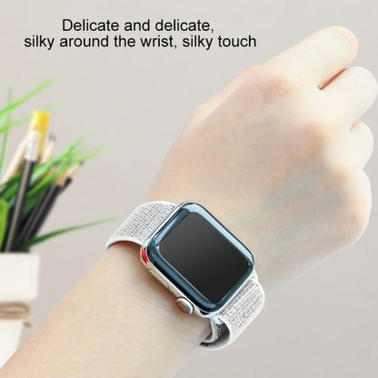For Apple Watch Series 7 41mm / 6 & SE & 5 & 4 40mm / 3 & 2 & 1 38mm Mutural Nylon Watch Band(White) - free shipping - PMC Jewellery - Order now!