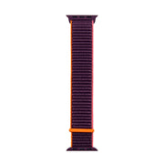 For Apple Watch Apple Watch Ultra 49mm&Watch Ultra 2 49mm / Series 9&8&7 45mm / SE 3&SE 2&6&SE&5&4 44mm / 3&2&1 42mm Mutural Nylon Watch Band(Plum Color)