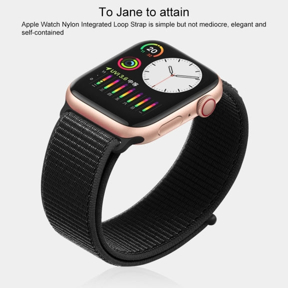 For Apple Watch Ultra 49mm&Watch Ultra 2 49mm / Series 9&8&7 45mm / SE 3&SE 2&6&SE&5&4 44mm / 3&2&1 42mm Mutural Nylon Watch Band(Pink) - Watch Bands by Mutural