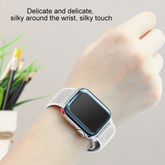For Apple Watch Ultra 49mm&Watch Ultra 2 49mm / Series 9&8&7 45mm / SE 3&SE 2&6&SE&5&4 44mm / 3&2&1 42mm Mutural Nylon Watch Band(Pink) - Watch Bands by Mutural