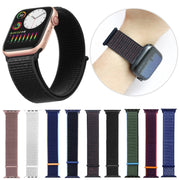 For Apple Watch Ultra 49mm&Watch Ultra 2 49mm / Series 9&8&7 45mm / SE 3&SE 2&6&SE&5&4 44mm / 3&2&1 42mm Mutural Nylon Watch Band(Pink) - Watch Bands by Mutural
