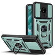 For Nokia C30 Sliding Camera Cover Design TPU+PC Phone Case(Green) - Nokia Cases by PMC TechLife | Online Shopping South Africa | PMC TechLife | Buy Now Pay Later Mobicred