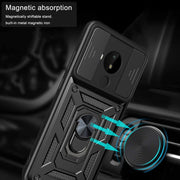 For Nokia C30 Sliding Camera Cover Design TPU+PC Phone Case(Green)