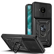 For Nokia C30 Sliding Camera Cover Design TPU+PC Phone Case(Black)