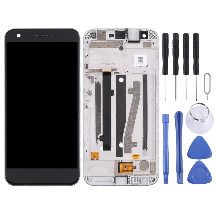 OEM LCD Screen For ZTE Blade A512/Z10 Digitizer Full Assembly with Frame���Black) - free shipping - PMC TechLife - Order now!
