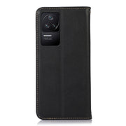 For Xiaomi Redmi K40S KHAZNEH Nappa Top Layer Cowhide Leather Phone Case(Black)