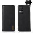 For Xiaomi Redmi K50 / K50 Pro KHAZNEH Nappa Top Layer Cowhide Leather Phone Case(Black) - Xiaomi Cases by PMC TechLife | Online Shopping South Africa | PMC TechLife
