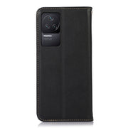 For Xiaomi Redmi K50 / K50 Pro KHAZNEH Nappa Top Layer Cowhide Leather Phone Case(Black)