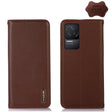 For Xiaomi Redmi K50 / K50 Pro KHAZNEH Nappa Top Layer Cowhide Leather Phone Case(Brown) - free shipping - PMC TechLife - Order now!