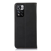 For Xiaomi Redmi Note 11 Pro 4G / 5G Global KHAZNEH Nappa Top Layer Cowhide Leather Phone Case(Black)