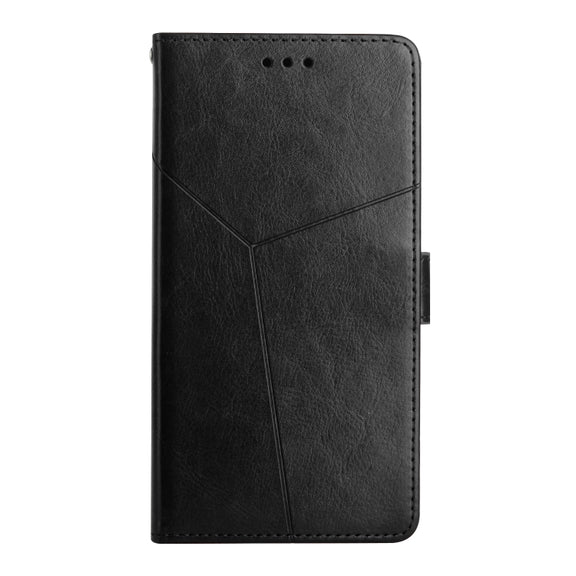 For Samsung Galaxy S7 Y Stitching Horizontal Flip Leather Phone Case(Black)