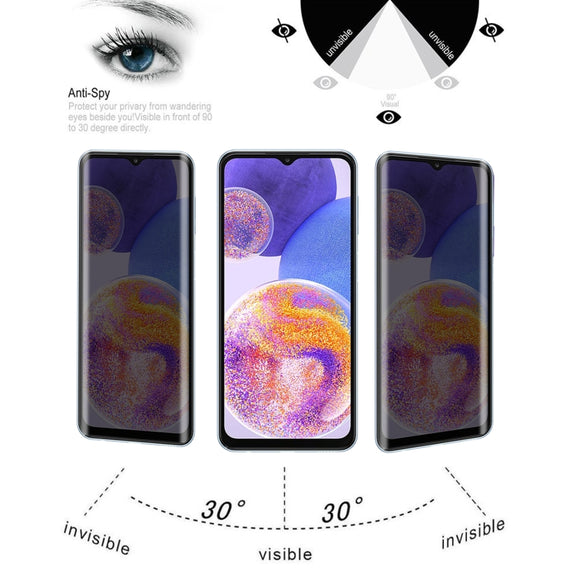 Full Cover Anti-peeping Tempered Glass Film For Samsung Galaxy A23