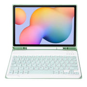 A610B Candy Color Bluetooth Keyboard Leather Case with Pen Slot For Samsung Galaxy Tab S6 Lite 10.4 inch SM-P610 / SM-P615(Light Green)