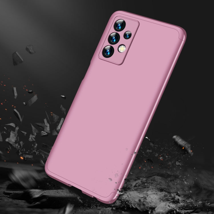 For Samsung Galaxy A23 GKK Three Stage Splicing Full Coverage PC Phone Case(Rose Gold)