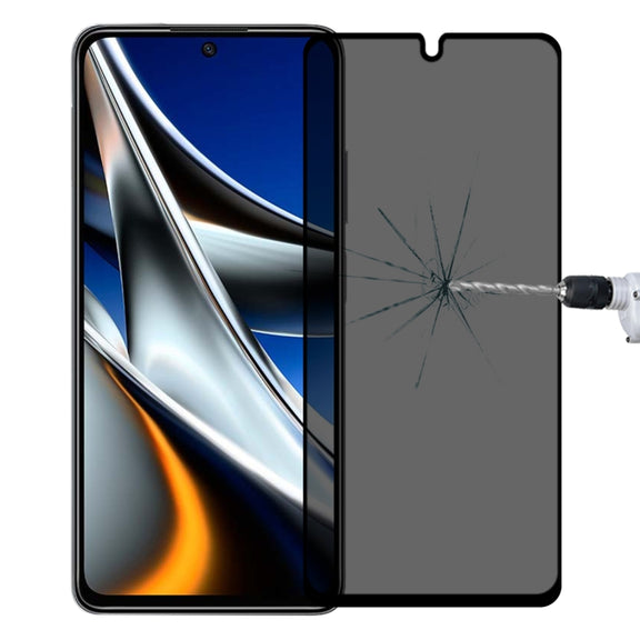 Full Cover Anti-peeping Tempered Glass Film For Xiaomi Poco X4 Pro 5G