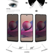 25 PCS Full Cover Anti-peeping Tempered Glass Film For Xiaomi Poco M5s / Redmi Note 10S