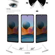 25 PCS Full Cover Anti-peeping Tempered Glass Film For Xiaomi Redmi Note 10 Pro Max