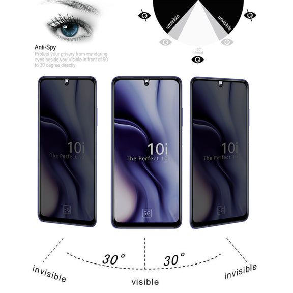 25 PCS Full Cover Anti-peeping Tempered Glass Film For Xiaomi Mi 10i 5G