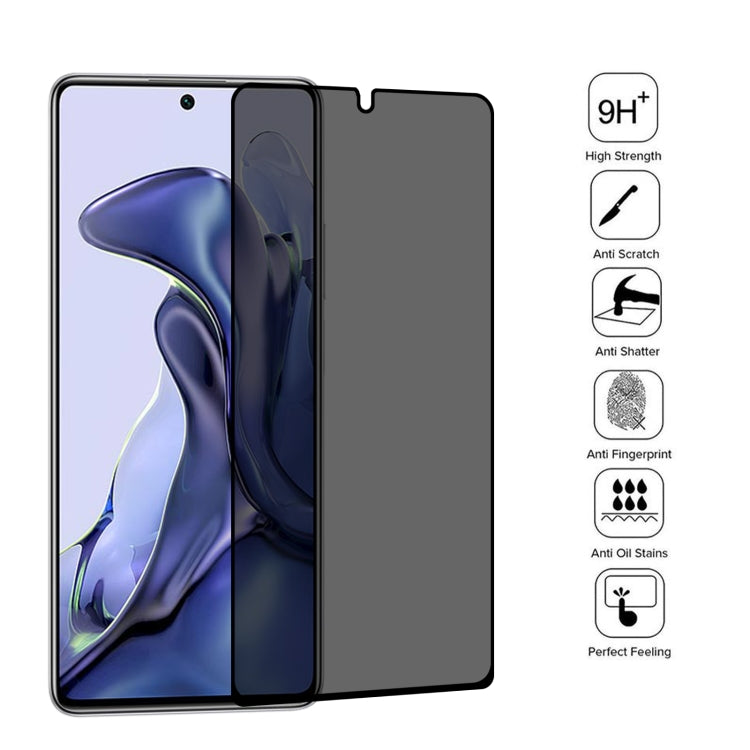 25 PCS Full Cover Anti-peeping Tempered Glass Film For Xiaomi Mi 11T / 11T Pro