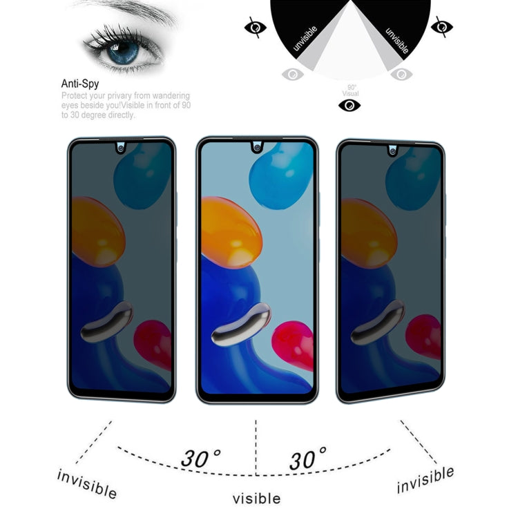 25 PCS Full Cover Anti-peeping Tempered Glass Film For Xiaomi Redmi Note 11 Global -  by PMC TechLife | Online Shopping South Africa | PMC TechLife