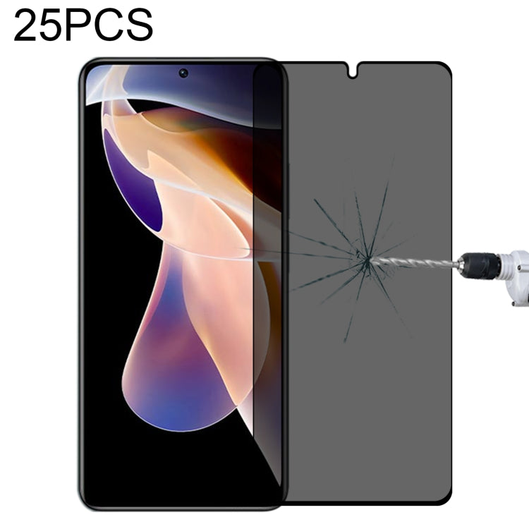 25 PCS Full Cover Anti-peeping Tempered Glass Film For Xiaomi Redmi Note 11 Pro+ 5G - free shipping - PMC TechLife - Order now!