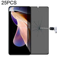 25 PCS Full Cover Anti-peeping Tempered Glass Film For Xiaomi Redmi Note 11 Pro+ 5G - free shipping - PMC TechLife - Order now!
