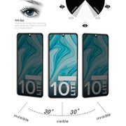 25 PCS Full Cover Anti-peeping Tempered Glass Film For Xiaomi Redmi Note 10 Lite