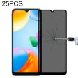25 PCS Full Cover Anti-peeping Tempered Glass Film For Xiaomi Redmi 10C -  by PMC TechLife | Online Shopping South Africa | PMC TechLife