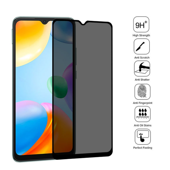 25 PCS Full Cover Anti-peeping Tempered Glass Film For Xiaomi Redmi 10C